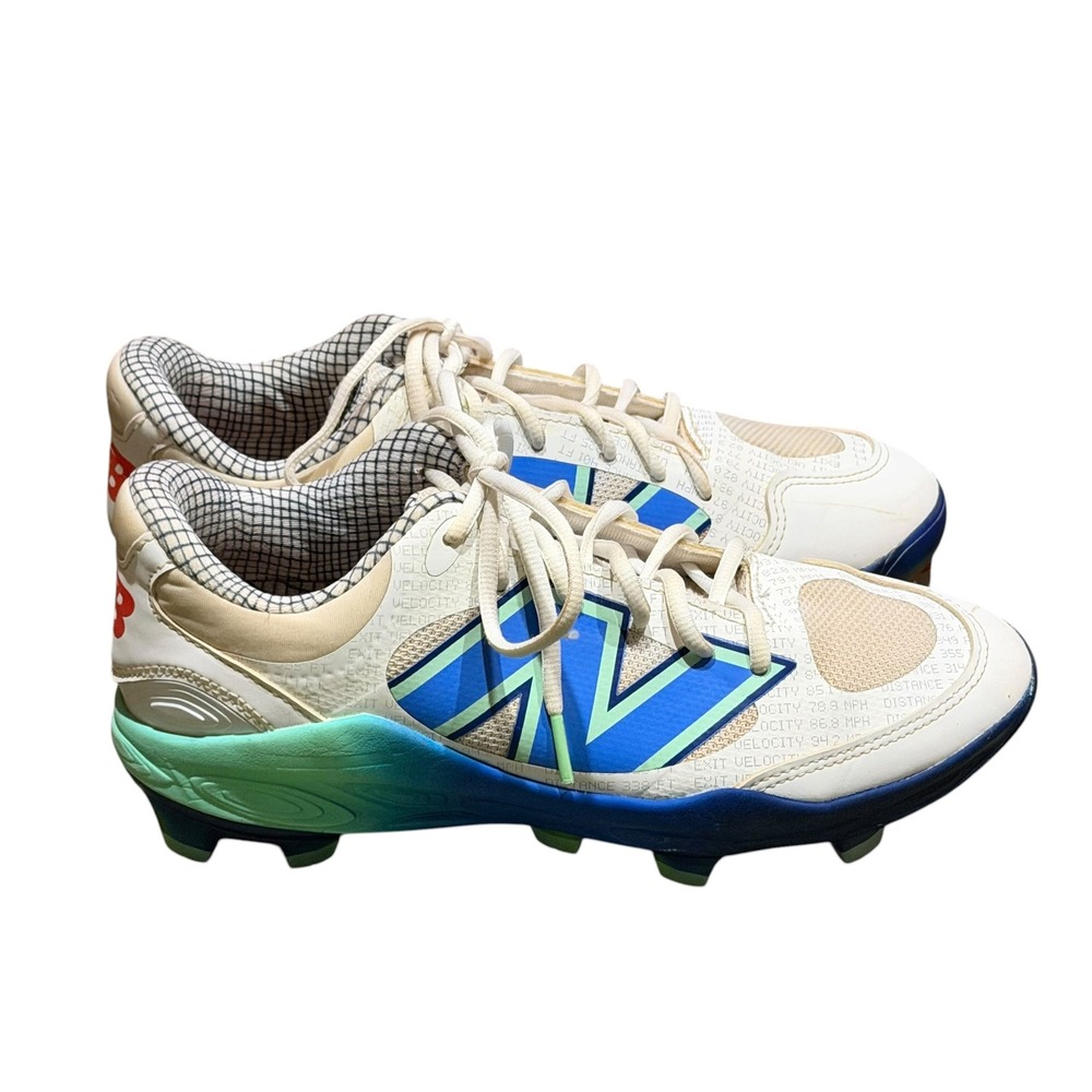 New Balance 3000v7 Labwork Baseball Cleats White Blue PL3000I7 Mens 8